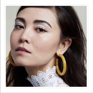 NWT Machete Grande Hoops in Yellow